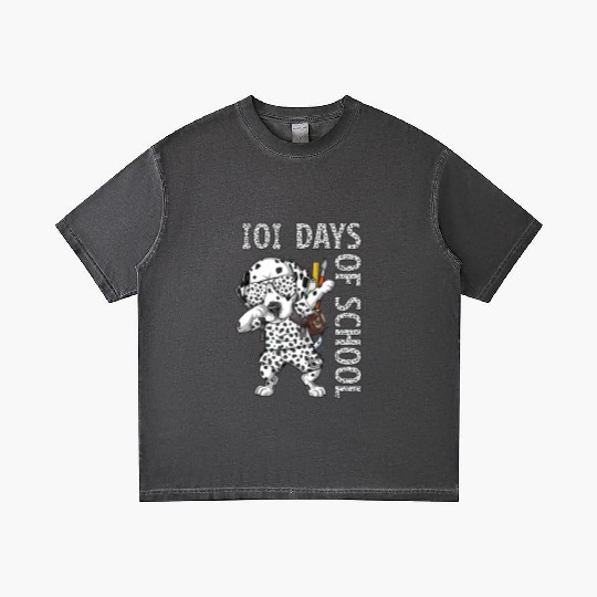 Dabbing 101 Days School Dalmatian Student Teacher Gradient T Shirts