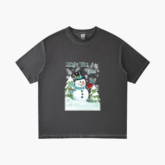 Funny Cranky Snowman Gradient T Shirts