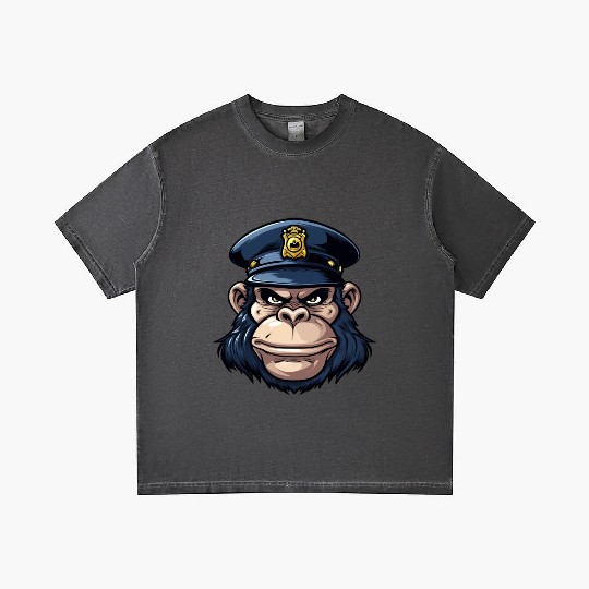 Monkey policeman Gradient T Shirts