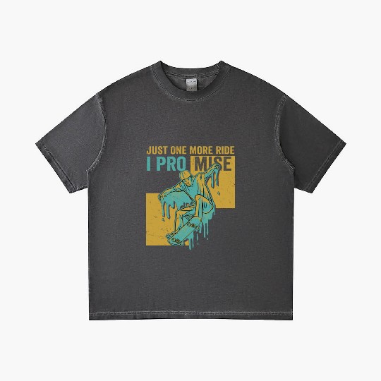 Just One More Ride I Promise Skateboarding Skate S Gradient T Shirts