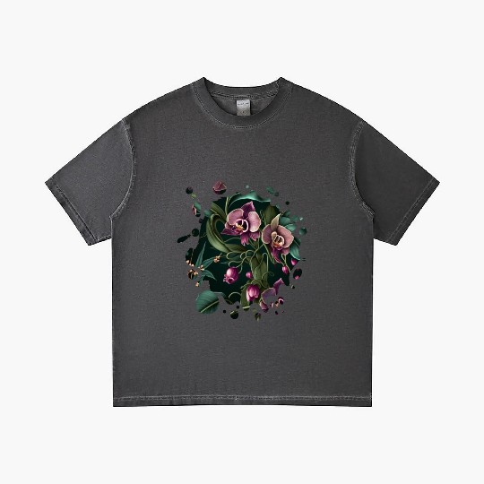 Orchid Inspired Flower Plant Lover Funny Gardening Gradient T Shirts