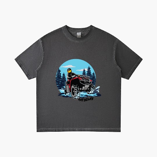 ATV/Quad "Winter Riding" style logo. By "Hey Day" Gradient T Shirts