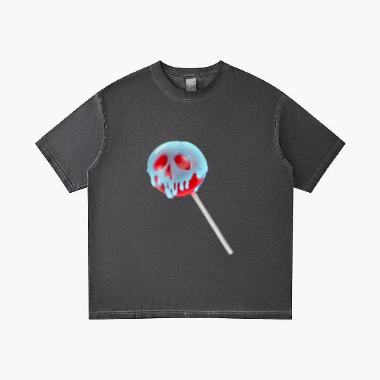 Poison Apple Halloween Candy Lollipop Gradient T Shirts