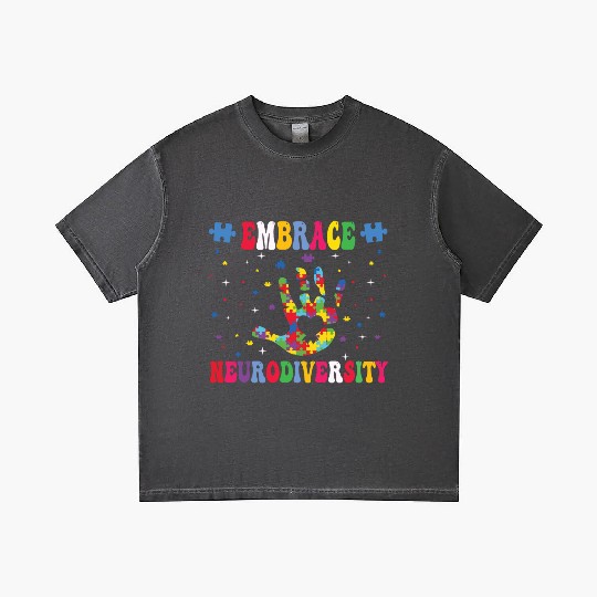 embrace neurodiversity - Embrace ADHD Autism ASD. Gradient T Shirts