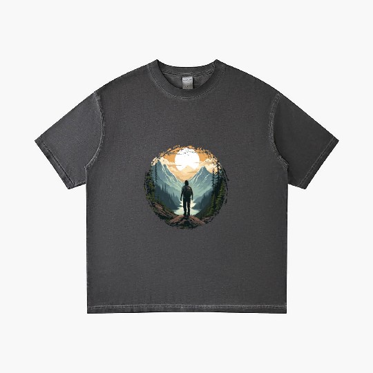 Forest nature trekking adventure Gradient T Shirts