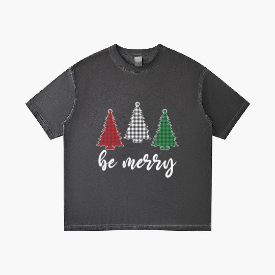 Be Marry Plaid Red Green Gradient T Shirts