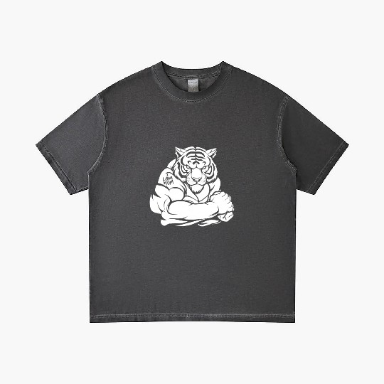 Tiger Biceps Tattoo I Love Mom Gradient T Shirts