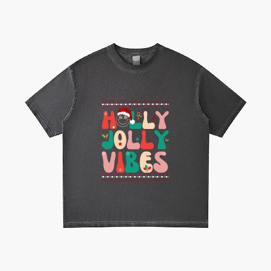 Holly Jolly Vibes Gradient T Shirts