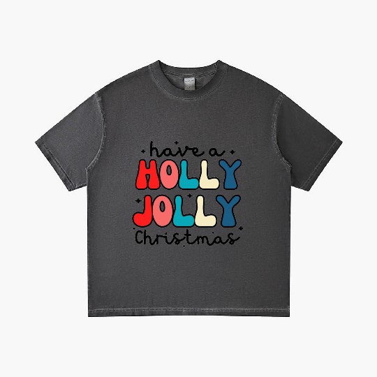 Have a holly jolly Christmas Gradient T Shirts