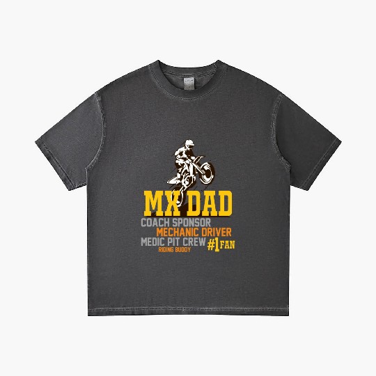 Mx Dad Motocross Supercross Papa Gradient T Shirts
