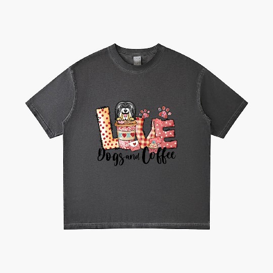 Havanese Dog Coffee Lover Dog Mom Valentines Day Gradient T Shirts
