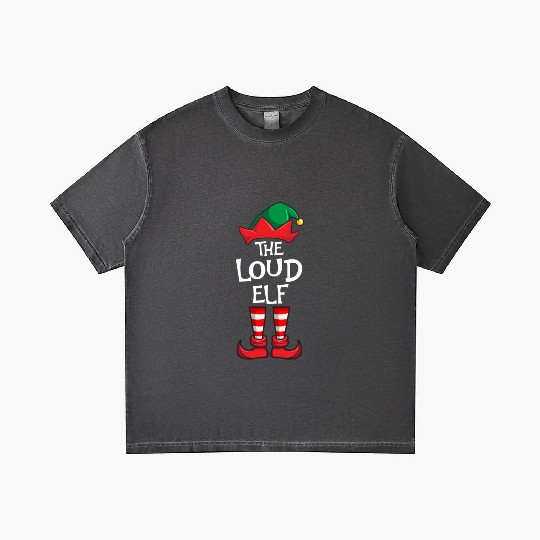 Loud Elf Matching Family Christmas Gradient T Shirts