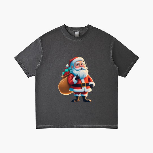 Santa Claus is coming Gradient T Shirts