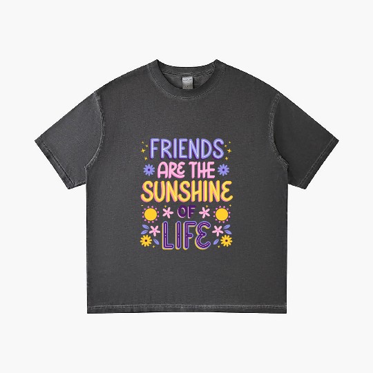 Friends are the Sunshine of Life Gradient T Shirts