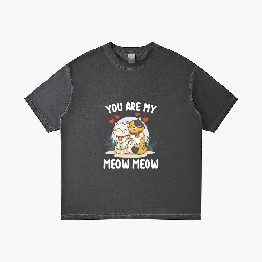 You Are My Meow Cat Valentine's Day Love Gradient T Shirts