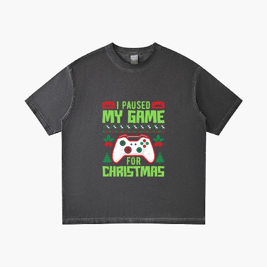 Gamer I Paused my Game for Christmas X-Mas Gradient T Shirts