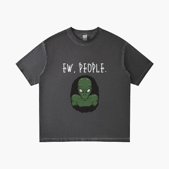 Ew People Scary Alien Shape Gradient T Shirts