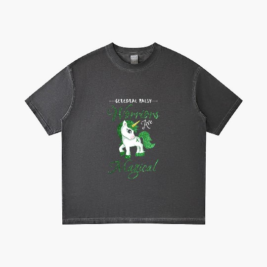 Cerebral Palsy Warriors Are Magical Cute Green Gradient T Shirts