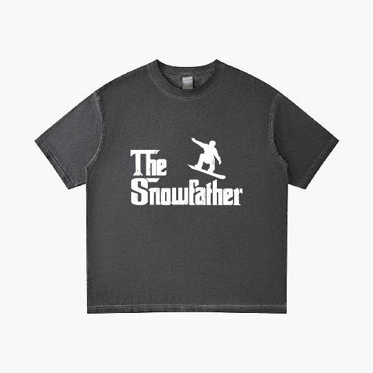 The Snowfather Funny Snowboarding Freestyle Gradient T Shirts