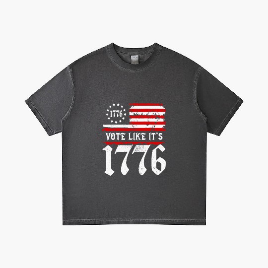 Vote Like It's 1776 Patriotic American Flag Voter Gradient T Shirts