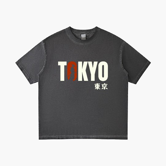 Tokyo Typography Gradient T Shirts - Urban Statement