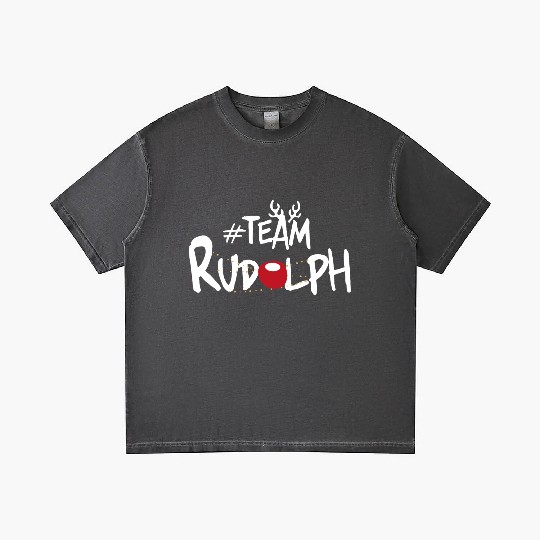 Team Rudolph Funny Christmas Reindeer Lover Meme Gradient T Shirts