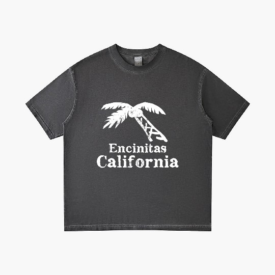 Encinitas California Palm Tree Souvenirs Gifts Gradient T Shirts