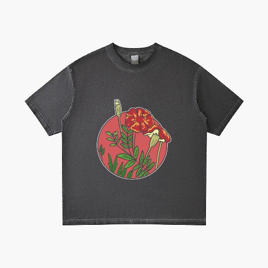 Mexican Marigold Nature Lover Gift Gradient T Shirts