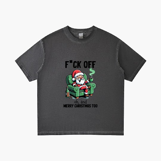 Funny Christmas F*ck Off Merry Christmas Gradient T Shirts