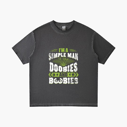 Marijuana Doobies And Boobies Smoking Pot Weed Gradient T Shirts
