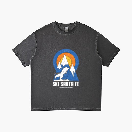 Retro Ski Santa Fe White Fox Gradient T Shirts
