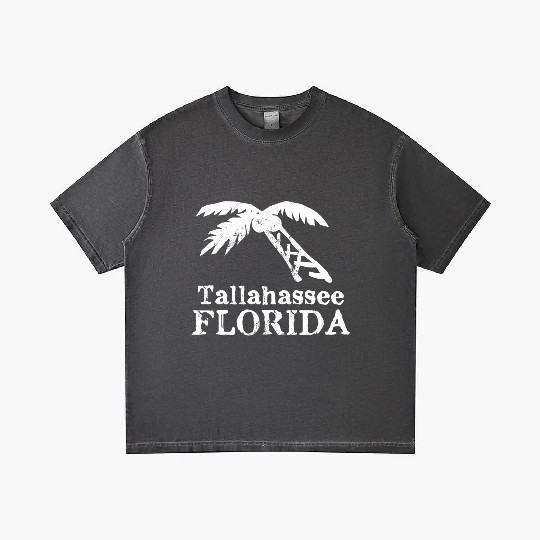 Tallahassee Florida Palm Tree Souvenirs Gifts Gradient T Shirts