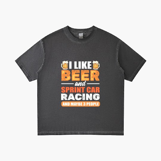 I Like Beer And Sprint Car Racing And Maybe 3 Gradient T Shirts
