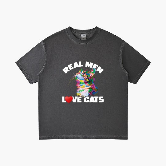 Real Men Love Cats Gradient T Shirts