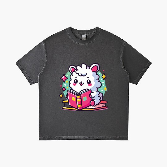 Little Cute Llama Gradient T Shirts