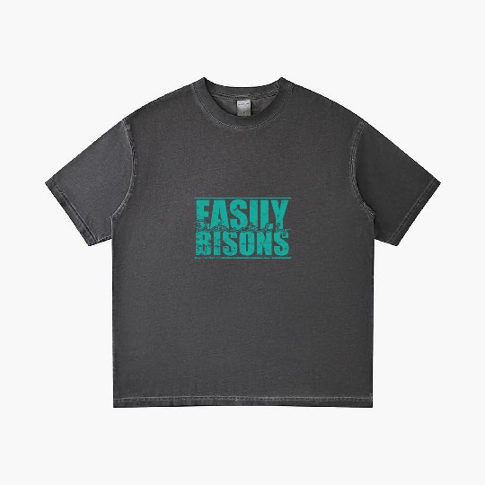 Easily Distracted by Bisons Animal Gradient T Shirts