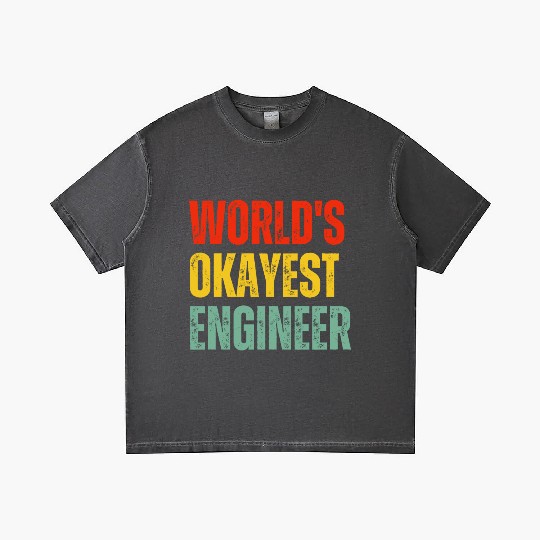World's Okayest Engineer Gradient T Shirts