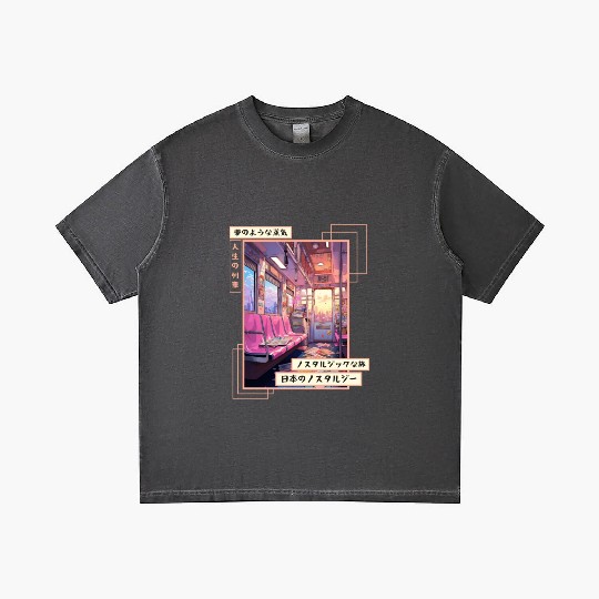 Japanese Aesthetic Subway Streetwear Vaporwave Ret Gradient T Shirts