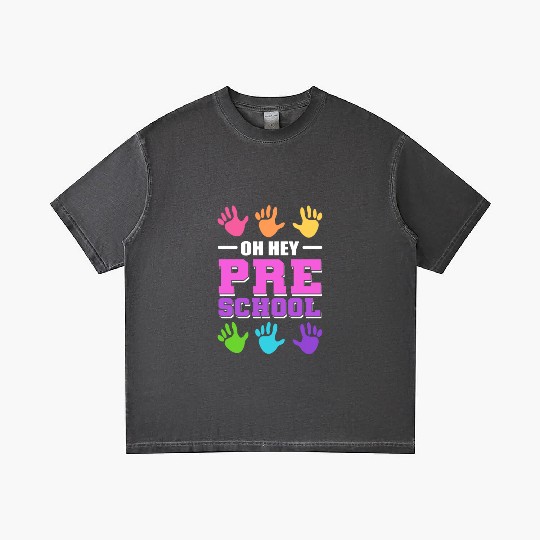 Oh hey, Preschool Preschool Teacher Gift Gradient T Shirts