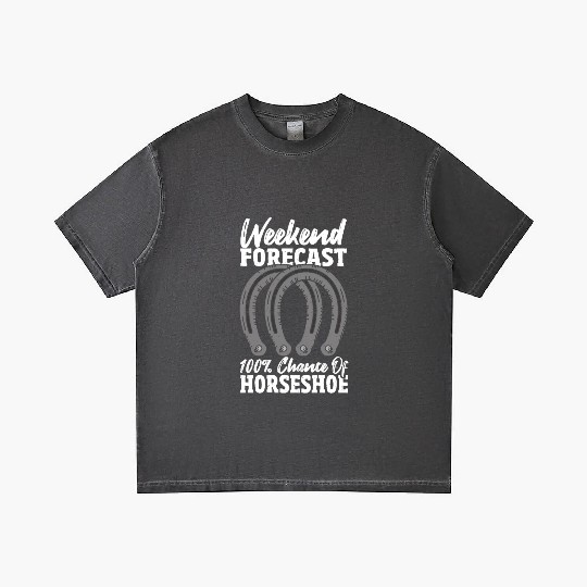 Weekend Forecast 100 Chance Of Horseshoe Gradient T Shirts
