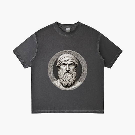 Pythagoras Greek Mathematician Artwork Gradient T Shirts