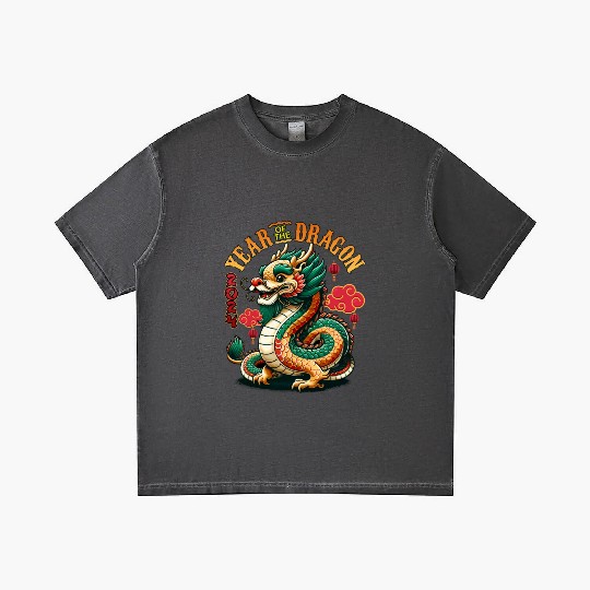 Dragon Year 2024 Embrace Lunar New Year Prosperity Gradient T Shirts