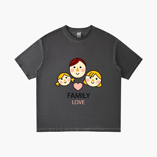 family love Gradient T Shirts
