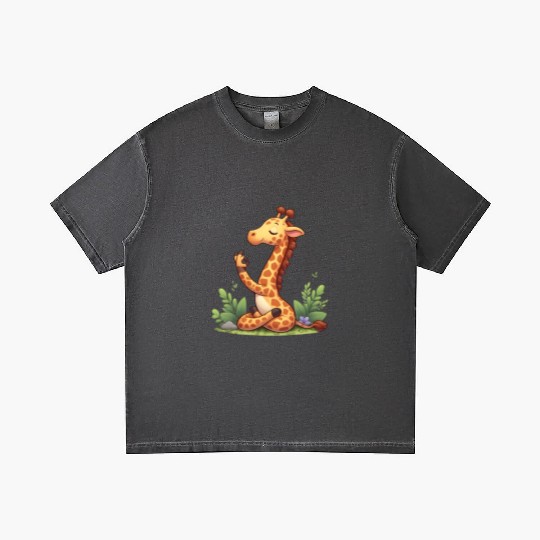 Giraffe yoga practitioner Gradient T Shirts