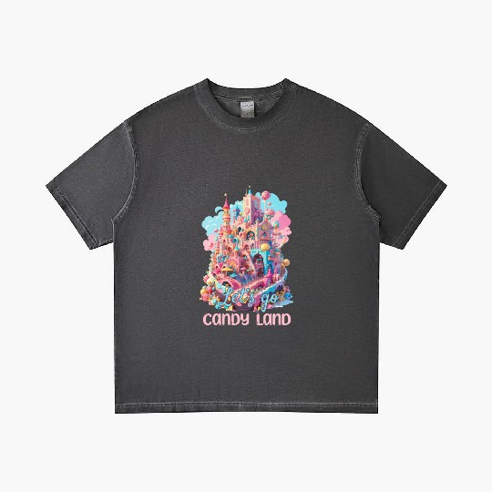 Let's Go Candy Land Graphic Gradient T Shirts