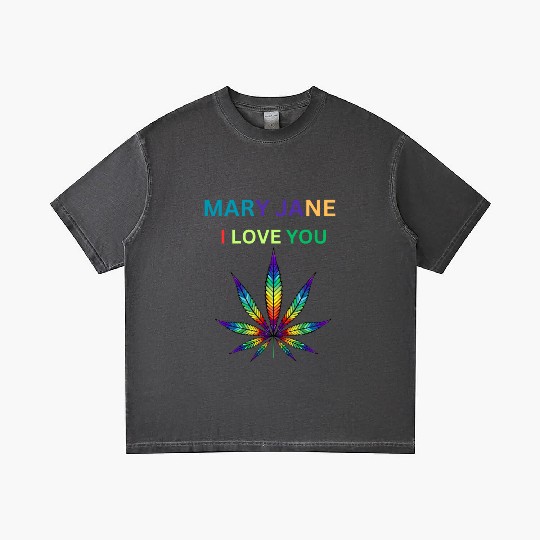 MARY JANE, Marijuana lover, Cannabis Gradient T Shirts