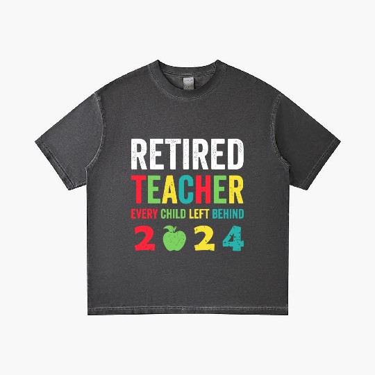 Retired Teacher EST 2024 Gradient T Shirts