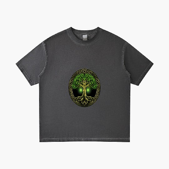 St Patricks Day Celtic Knot Tree Irish Gaelic Gradient T Shirts