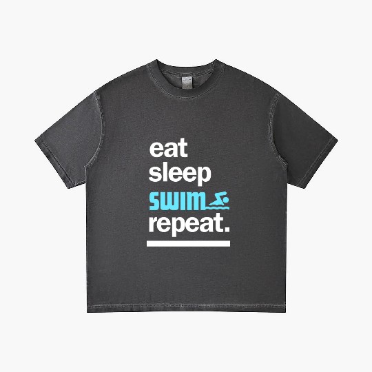 Eat Sleep Swim Repeat Gradient T Shirts