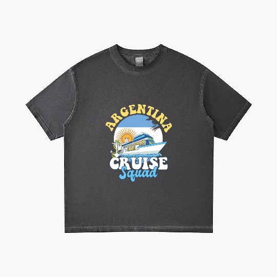 Argentina Cruise Squad Family Vacation Trip Gradient T Shirts